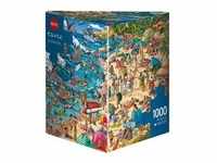 299224 - Seashore, Cartoon im Dreieck, 1000 Teile - Puzzlegröße 50 x 70 cm