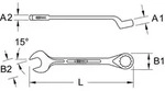 "KS Tools 517.2623 CLASSIC Ringmaulschl&uuml;ssel, gekr&ouml;pft, 1.7/16""