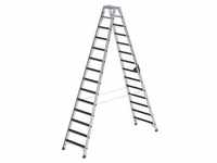 ALU-Stehleiter clip-step 2x14 Stufen