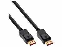 InLine® DisplayPort 1.4 Kabel, 8K4K, schwarz, vergoldete Kontakte, 3m Kabel