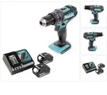 Makita DHP 482 RG Akku Schlagbohrschrauber 18 V 62 Nm + 2x Akku 6,0 Ah +...