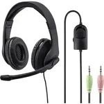 Hama HS-P200 Over Ear Headset kabelgebunden Stereo Schwarz Lautst&auml;rkeregelung,