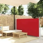 vidaXL Ausziehbare Seitenmarkise 120&times;500 cm Rot
