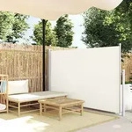 vidaXL Ausziehbare Seitenmarkise 140&times;500 cm Creme