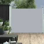 vidaXL Ausziehbare Seitenmarkise 140&times;500 cm Grau