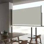vidaXL Ausziehbare Seitenmarkise 80&times;300 cm Creme