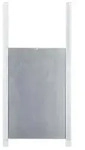 H&uuml;hner Schiebet&uuml;r 30 x 40 cm Alu Komplettmontage- Set