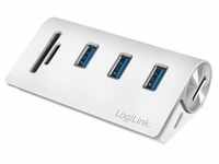 LogiLink USB 3.0 3-Port Hub with Card Reader