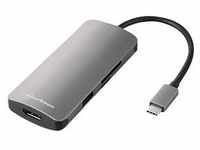 Sharkoon Multiport Adapter USB 3.0 Type C dunkel grau