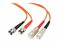 StarTech.com 2m Fiber Optic Cable - Multimode Duplex 62.5/125 - LSZH - ST/SC - OM1 -