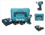 "Makita DTW 181 RGJ Akku Schlagschrauber 18 V 210 Nm 1/2" Brushless + 2x Akku...