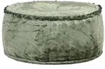 vidaXL Pouf Rund Samt 40x20 cm Gr&uuml;n