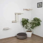 Kerbl Katzen-Kletterwand Zugspitze Holz Beige