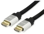 Equip 119383 HDMI-Kabel 5 m HDMI Typ A (Standard) Schwarz, Silber Multimedia-Technik