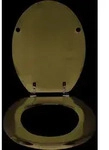 "MSV WC Sitz Toilettendeckel MDF Holzkern "Dunkelblau" Scharniere aus Edelstahl...