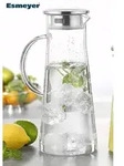 Glaskaraffe FARO mit Griff, Inhalt 1,7 Liter, H&ouml;he 28,5 cm, Breite 11,7 cm,