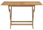 vidaXL Gartentisch Klappbar 120x70x75 cm Massivholz Teak