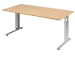 Geram&ouml;bel Schreibtisch Flex S-617103-BS 160x80x68-82cm bu/si