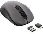 INLINE - Maus 3-in-1 - Bluetooth + 2x 2.4GHz Funk - 5 Tasten - optisch - grau/schwarz