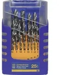 FISCH-TOOLS 013G0025K01 Holzspiralbohrer-Satz 013G 25-teilig &Oslash; 1 - 13 mm 0,5mm s