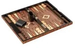 Backgammon Ikaria, gro&szlig;, Magnetverschluss, Brettspiel, f&uuml;r 2 Spieler, ab 8 Jahren