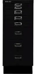 Bisley MultiDrawer&trade;, 29er Serie mit Sockel, DIN A4, 8 Schubladen, Farbe schwarz