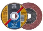 F&auml;cherschleifscheibe - PFERD POLIFAN&reg; - f&uuml;r Stahl/INOX/Kunststoff - konische