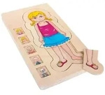 Small foot 5814 - Schichtenpuzzle, Anatomie M&auml;dchen