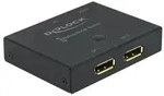 DeLock DisplayPort 2 - 1 Switch bidirectional 8K 30 Hz
