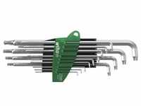 Stiftschlüssel Set im ProStar Halter Stubby TORX®-Kugelkopf 14-tlg. Titansilber