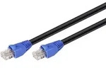 Goobay 94395 RJ45 Patchkabel CAT 6 U/UTP 50.00 m Schwarz 1 St.