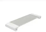 TERRATEC Monitorst&auml;nder Spacebar wei&szlig; Aluminium Multimedia-Technik Tischhalter f&uuml;r