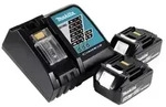 Makita DGA 519 RFJ Akku Winkelschleifer 18 V 125 mm Brushless X-Lock + 2x Akku...