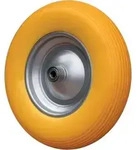 Rad vollgesch&auml;umt 400/100Kugellager u. Achse 17mm