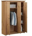vidaXL Kleiderschrank 3-T&uuml;rig 118&times;50&times;171,5 cm Kiefer Panama Serie