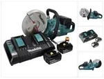Makita DCE 090 PG2X1 Akku Trennschleifer 36 V ( 2x 18 V ) 230 mm Brushless + 2x...