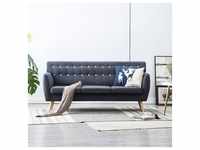 vidaXL 3-Sitzer-Sofa Stoff 172x70x82 cm Dunkelgrau