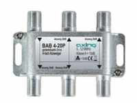 axing BAB 4-20P - Abzweiger 5-1218 MHz 4-fach 20 dB - KabelAntenne/TV