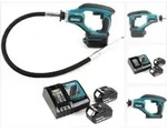 Makita DVR 450 RT Akku Betonverdichter 18V + 2x Akku 5,0Ah + Ladeger&auml;t