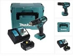 Makita DHP 483 RG1J Akku Schlagbohrschrauber 18 V 40 Nm + 1x Akku 6,0 Ah +...