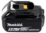 Makita DDF 458 T1J Akku Bohrschrauber 18 V 91 Nm + 1x Akku 5,0 Ah + Makpac -...