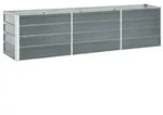 vidaXL Garten-Hochbeet Verzinkter Stahl 240&times;40&times;45 cm Grau