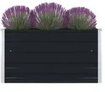 vidaXL Hochbeet 100&times;100&times;45 cm Verzinkter Stahl Anthrazit