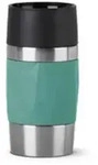 EMSA N21603 TRAVEL MUG COMPACT - Gr&uuml;n - Silikon - Edelstahl - Edelstahl -