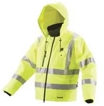 Makita DCJ206Z3XL Akku-Thermojacke Gelb Gr.3XL Kleider-Gr&ouml;&szlig;e: 3XL Neongelb