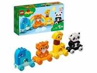 LEGO DUPLO 10955 Tierzug mit Elefanten, Tiger, Panda und Giraffe für Babys,