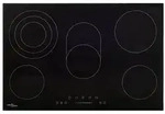 vidaXL Glaskeramik-Kochfeld mit 5 Platten Touch Control 90cm cm 8500 W
