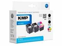 KMP MULTIPACK H77 - 3er-Pack - Schwarz, Farbe (Cyan, Magenta, Gelb)