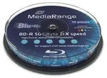 MEDIARANGE Blu-ray Disc BD-R 50 GB, Spindel, Inkjet printable, 10 St&uuml;ck