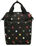 KLICKfix 0371DO Gep&auml;cktr&auml;gertasche ROOMY GT dots, 12 Liter, 1000 g, schwarz/bunt